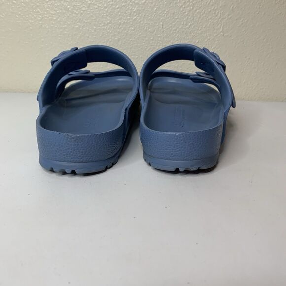 Birkenstock Blue Sandals Slides Sz 41 Regular Width Women’s 10/10.5 Men’s 8/8.5 - Picture 6 of 8